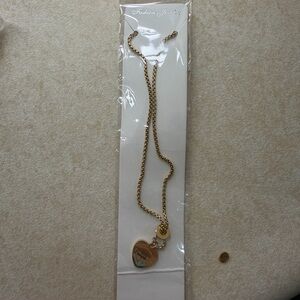 Gold Heart Charm Necklace